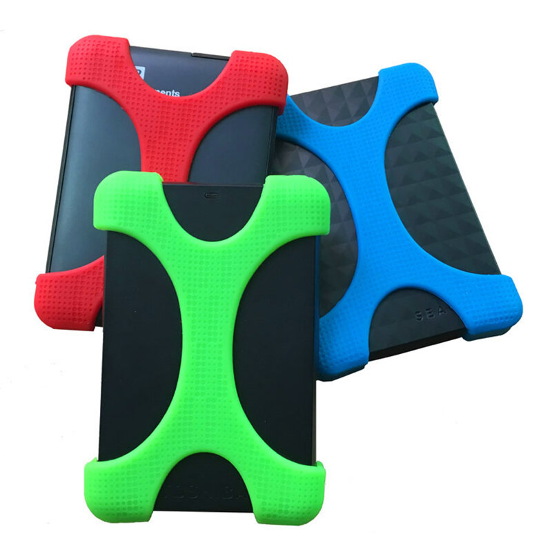Hard Drive Disk HDD Silicone sleeve Case Cover Protector 2.5" Shockproof Durable For Mobile Hard Disk External Hard Drive