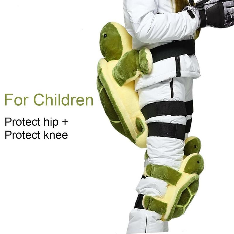 สเก็ตสโนว์บอร์ดสะโพกป้องกันเต่า Hip Protector ผู้ใหญ่เด็กกีฬากลางแจ้งสกีสกีเกียร์เด็กเข่า Pad Hip Pad