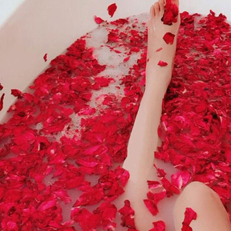 Nuovo romantico 20/50/100g petali di rosa secchi naturali bagno fiore secco petalo Spa sbiancamento doccia aromaterapia fornitura da bagno