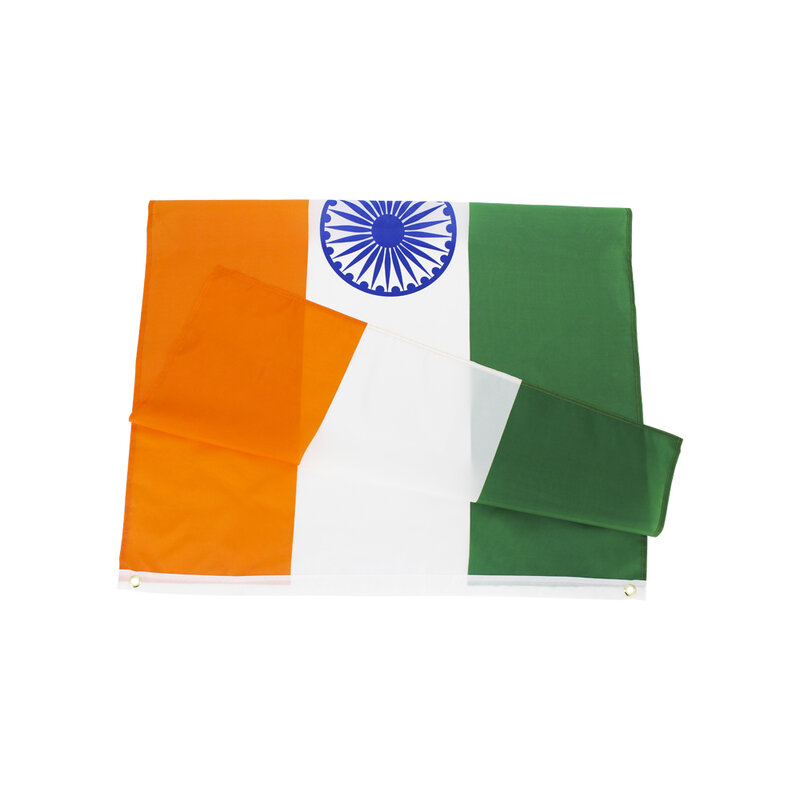 Indie flaga narodowa 90X15 0cm z poliestru do powieszenia w IND indyjskie flagi narodowe do dekoracji