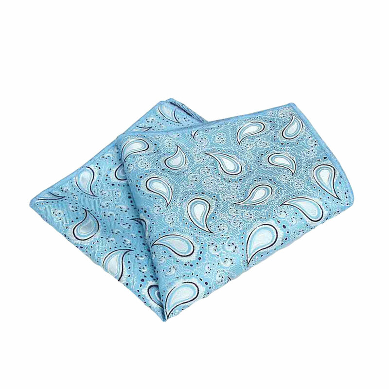 Pañuelo clásico de Cachemira para hombre, pañuelo cuadrado de bolsillo de alta calidad para fiesta de boda, BWTQN0317