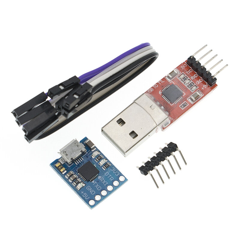 USB para TTL Serial UART STC download do Cabo, Módulo CP2102, Linha Super Brush, A Type, Micro USB, 5Pin, 6Pin