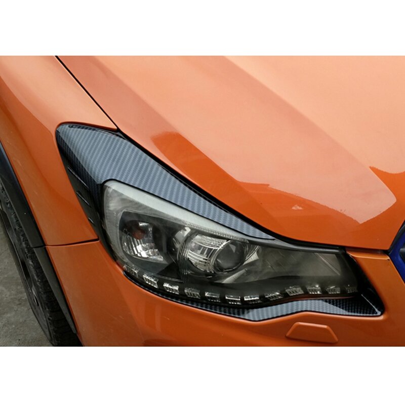 Car Styling ABS Headlight Eyebrow Decorative Cover Sticker Trim for Subaru XV 2012-2016