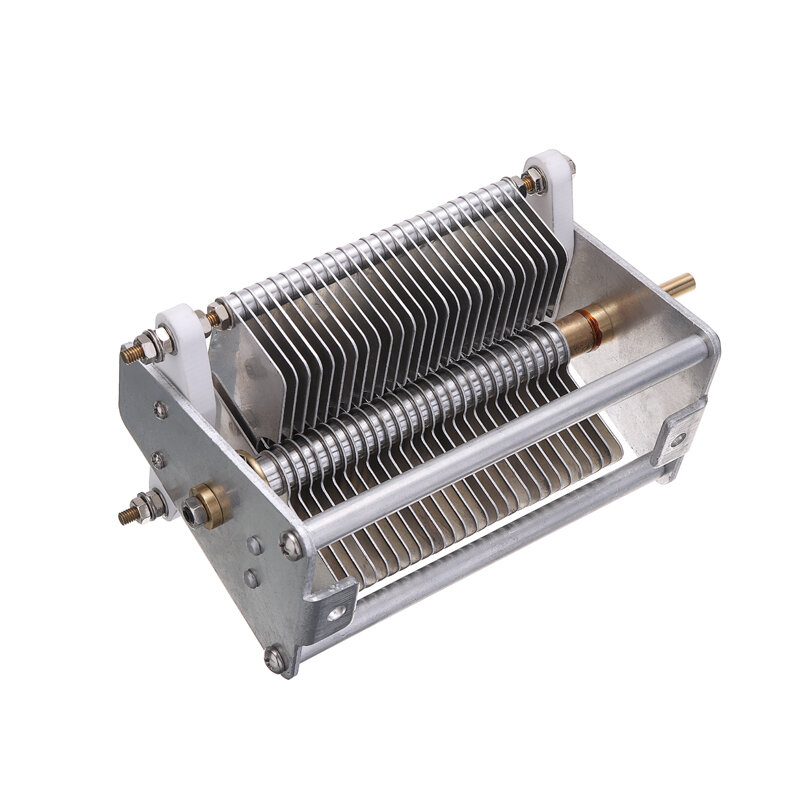 Capacitor variável dielétrico do metal do capacitor do ar da única unidade 20-1000pf 1000 v ajustável com botão 13.5*8.3*9.5cm