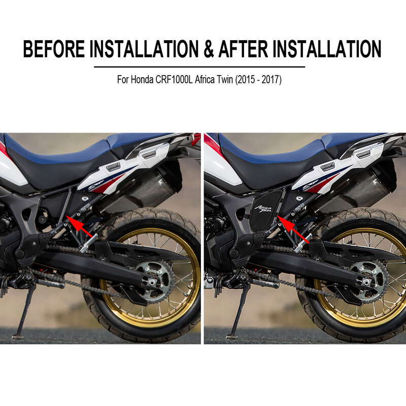 Motocicleta Repair Tool Colocação Bag, Quadro Pacote Caixa de Ferramentas, Impermeável, Honda CRF1000L África Twin, 2015 2016 2017 CRF 1000 L