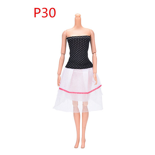 15スタイル人形アクセサリーエレガントな手作りパーティー生活ドレスのために人形花人形のドレスの服服