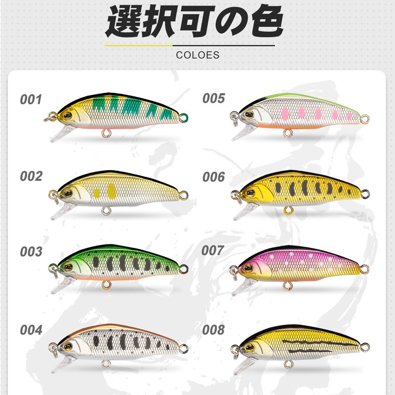 D1 SMITH D-INCITE 44mm 55mm Minnow Lures Sinking Wobblers Crankbait High-quality Artificial Hard Bait Tackle 2020 tool