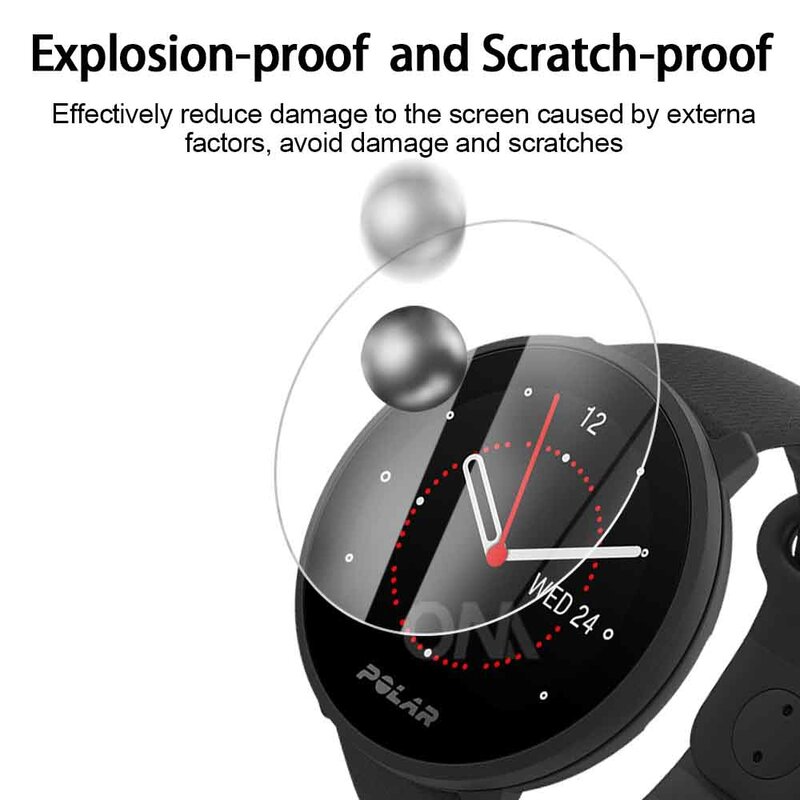 9H 프리미엄 강화 유리 Polar Watch Unite / Ignite 2 V2 M2 / V 스마트 워치 스크린 보호 필름 액세서리