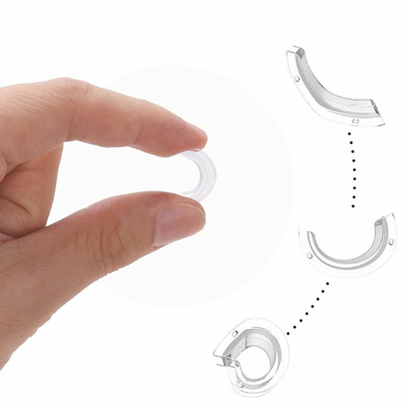 Ajustador de tamaño de anillo Invisible de plástico, calibrador reductor de anillos sueltos, ajuste de cualquier anillo, 8 piezas, 12 piezas, 34 piezas