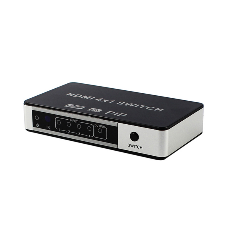 Przełącznik 4-portowy 4K HDMI KVM USB przełączniki z obsługą PIP/pilota Hot Plug And Play i EDID
