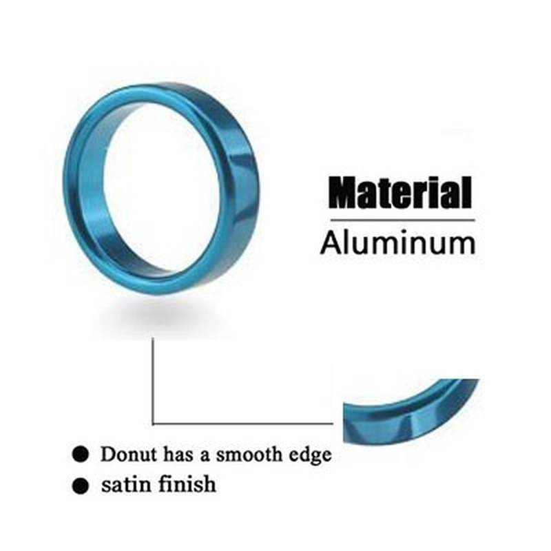 WAKEWAY 40MM, 45MM, 50MM Stainless Steel Metal Men's Fashion Ring Penis Delayed Ejaculation Ring