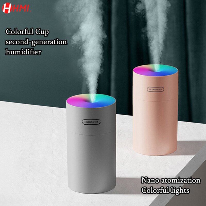 270ML Weiß Mini Luft Befeuchter Aroma Ätherisches Öl Diffusor mit Romantische Lampe USB Nebel Maker Aromatherapie Luftbefeuchter für Hause