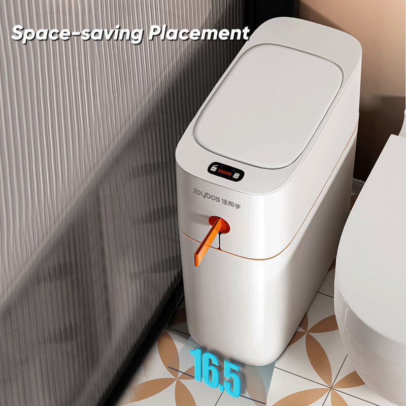 Narrow Seam Sensor Bin Smart Sensor Trash Can Electronic Automatic Bathroom Waste Garbage Bins Household Toilet Waterproof Bin