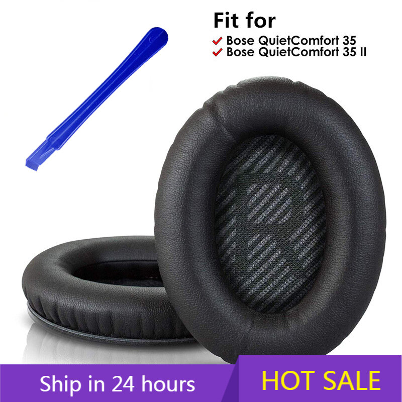Substituição Earpads para BOSE QuietComfort 35 e 35 II Headphones, Memory Foam Ear Cushions, alta qualidade com Crowbar