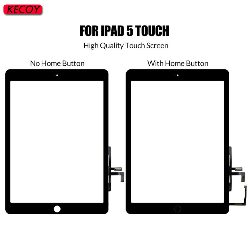 Frontal Touch Screen Digitizer Sensor, Display de substituição, Touchscreen Vidro e Ferramenta, iPad Air 1, iPad 5, A1474, A1476, A1475, A147, 1Pc