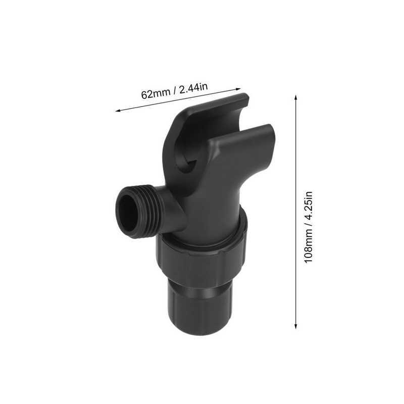 Universal preto chuveiro braço titular para chuveiro de mão braço ajustável suporte de montagem