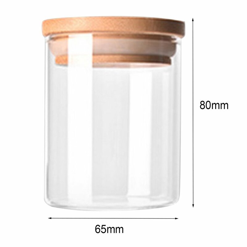 Transparent Hohe Borosilikatglas Küche Lagerung Flasche Nahrung Speichern Bestandteil Süßigkeit Keks Lagerung Jar Organisation