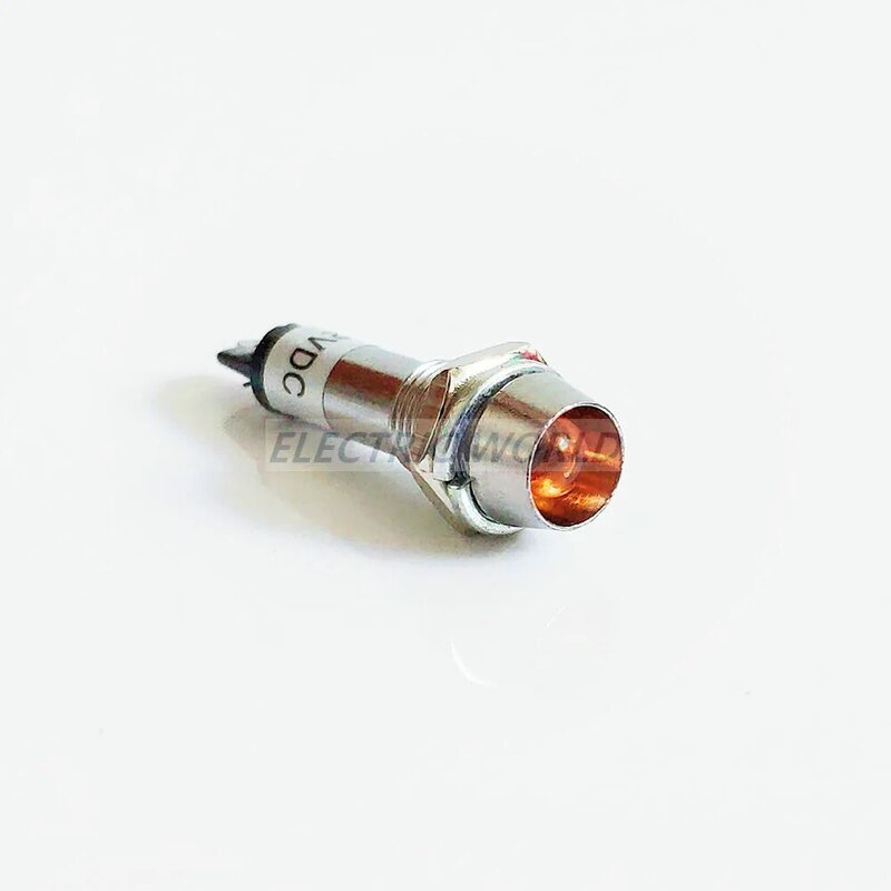 8mm indicatori luminosi in metallo senza filo 12V 24V 220v lampada di segnalazione di potenza indicazione LED lampada di segnalazione impermeabile mini indicatore luminoso