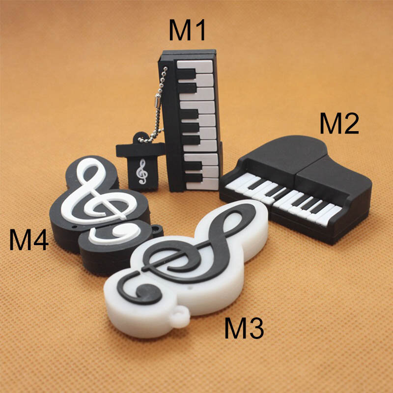 USB-флеш-накопитель в форме пианино, 4/8/16/32/64 ГБ, Usb 2,0