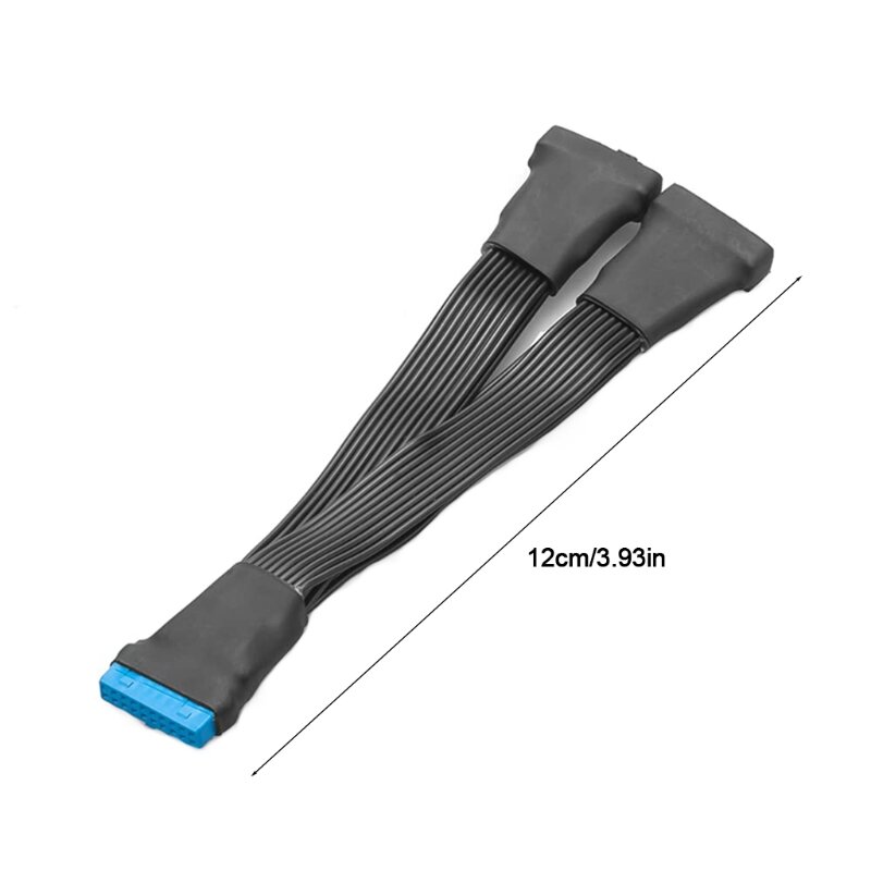 Кабель-разветвитель для материнской платы USB 3,0, 19 контактов, 1-2 дюйма, 12 см, 19 контактов