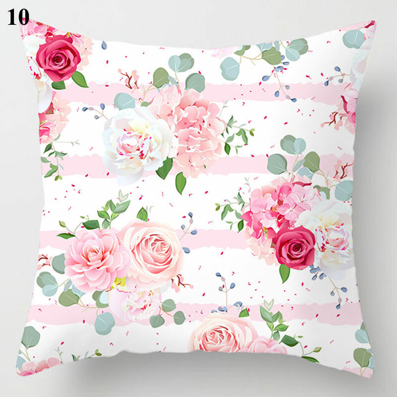 Новый чехол для Подушка с перьями с розовыми розами, современный чехол для подушки в скандинавском стиле, Декоративные Чехлы для подушек чехол для дивана