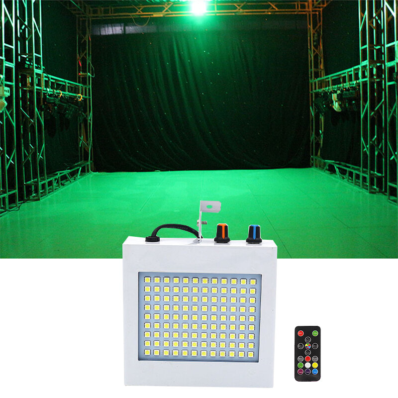 Luz estroboscópica LED con control remoto para discoteca, minilámpara estroboscópica de estrella para Club nocturno, Bar, música, fiesta, activada por sonido, 108 Uds.