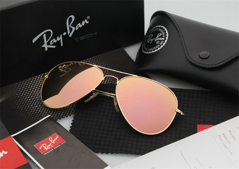 ¡Novedad de 2019! Gafas de sol RayBan RB3025 para exteriores, gafas de sol para hombre y mujer, gafas de sol Retro Ray Ban aviador 3025, gafas de sol a presión