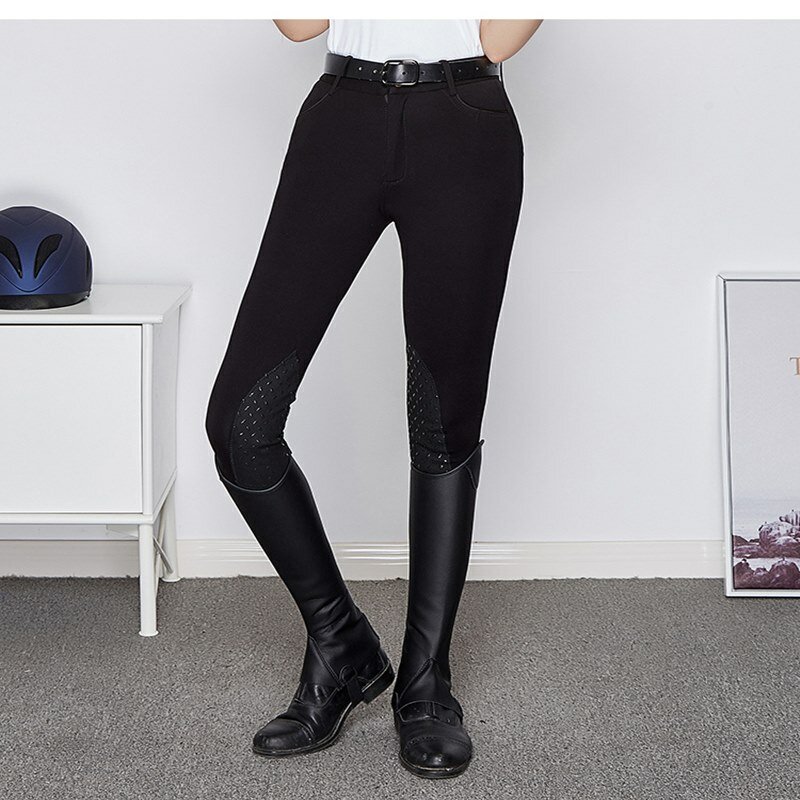 กางเกงขี่ม้าสำหรับผู้หญิงกางเกงขี่ม้าหลังขี่ม้ากางเกงซิลิโคนกางเกงเลกกิ้งรัดรูปสำหรับผู้หญิง