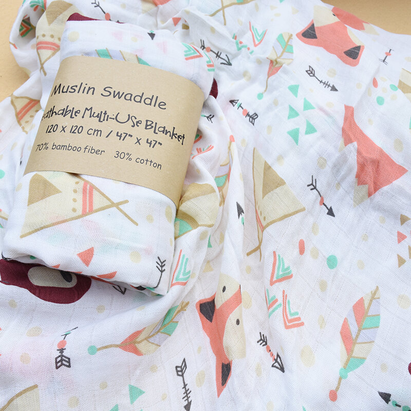 Muslin Baby Swaddle ผ้าใยไผ่ผ้าห่มผ้าพันคอให้อาหารผ้าพันคอ Burp Cloths ผ้าเช็ดตัวเด็กเล็กเด็กขนาด Stuff