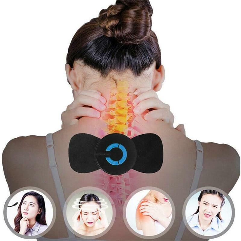 Mini masajeador eléctrico Ems, estimulador para aliviar el dolor de cuello, espalda, piernas, herramienta de relajación para el cuidado de la salud, portátil, M