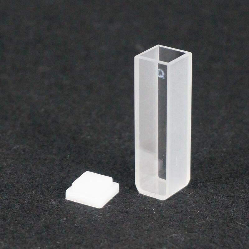 분광 광도계 용 뚜껑이 있는 JGS1 석영 큐벳 셀, 10mm 경로 길이 2 개