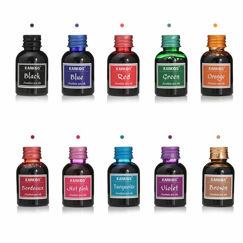 1 Bottle Pure Colorful 30ml Fountain Pen Ink Refilling Inks Stationery School