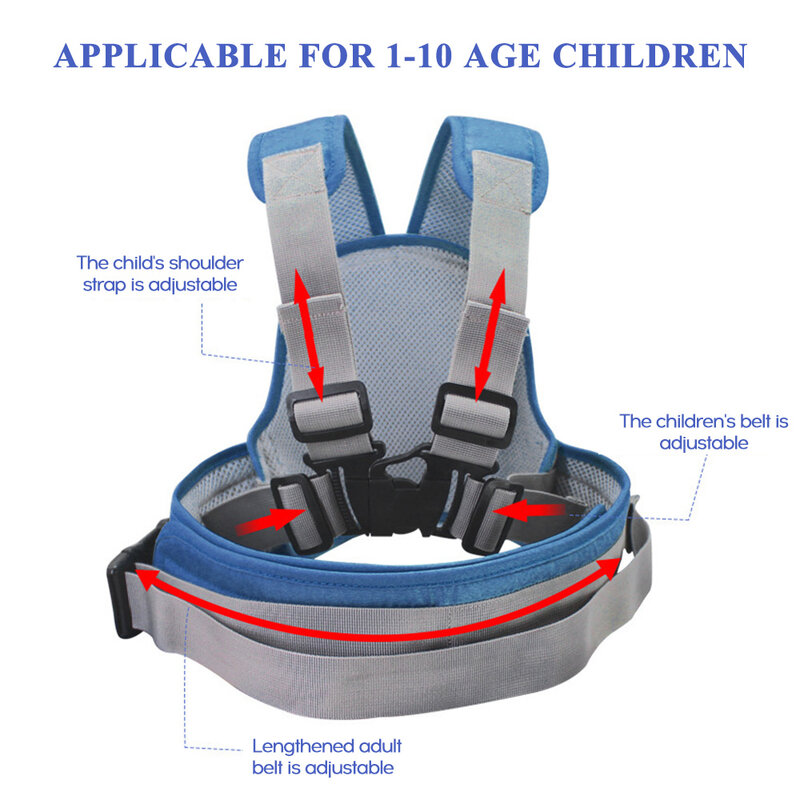 Cinturón de seguridad para bebé, Protector de sujeción para la espalda, chaleco reflectante, cinturón ajustable para niños, arnés portador de correa de seguridad para vehículos