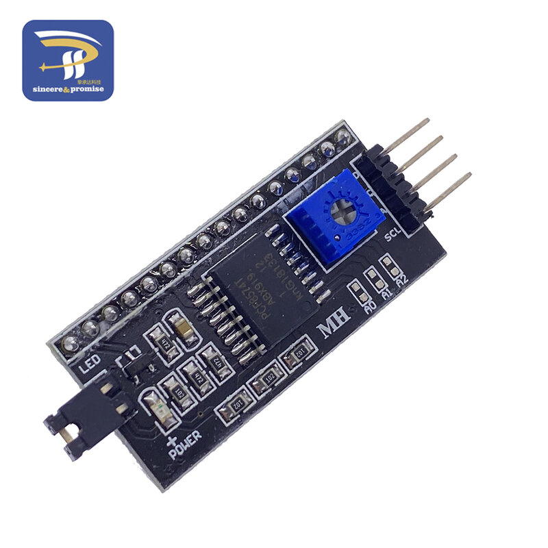 LCD1602 PCF8574T PCF8574 IIC/I2C/интерфейс 16x2 символьный ЖК-дисплей, модуль 1602 5 В, синий/коридор для Arduino DIY