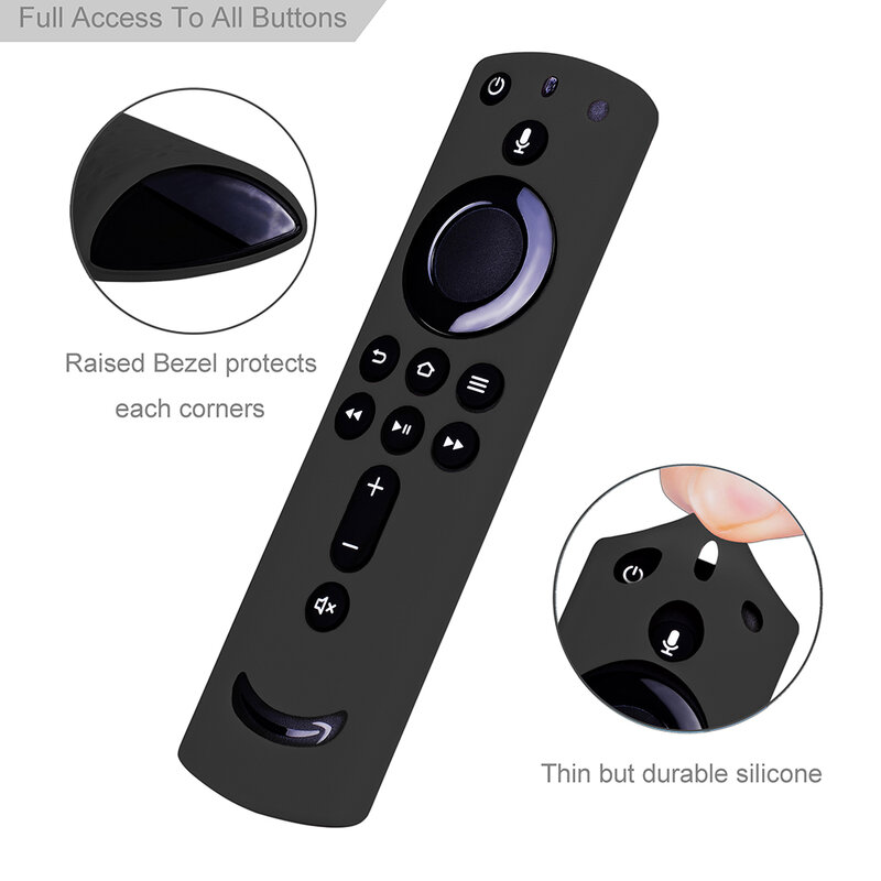 F TV funda protectora para mando a distancia Fire TV Stick 4K de segunda generación y tercera generación, Compatible con Control remoto con voz de Alexa