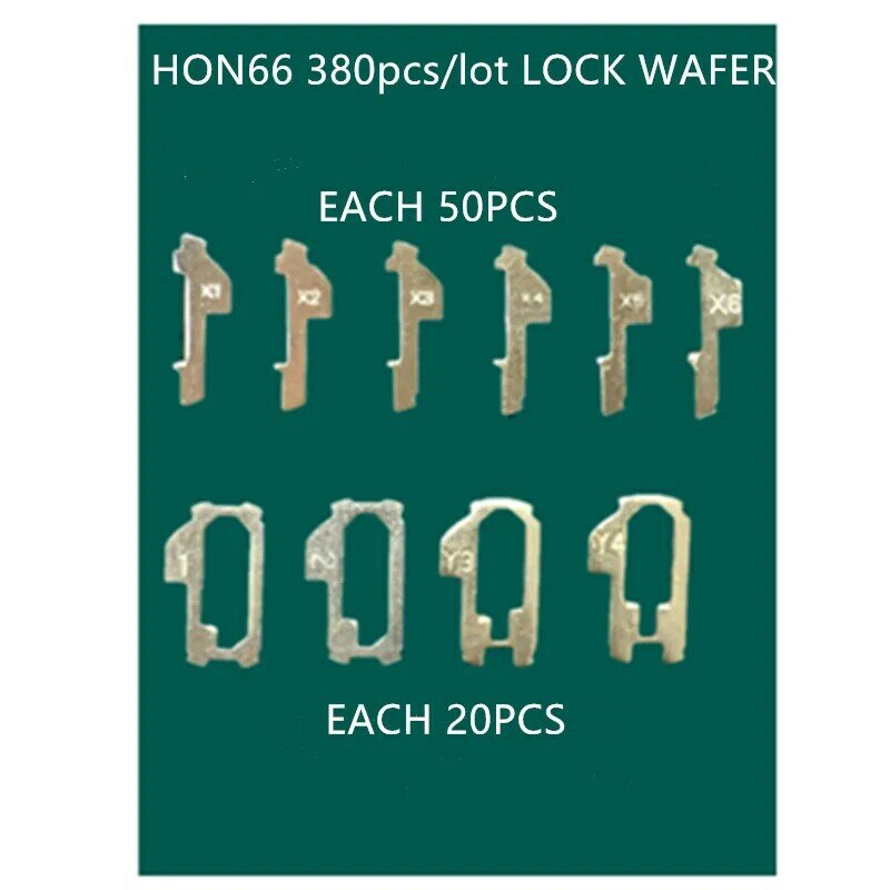 Oblea de bloqueo de coche HON66, 380 unids/lote, juego de accesorios de reparación de bloqueo automático, NO1-6 cada uno, 50 NO1-4 cada uno, 20p