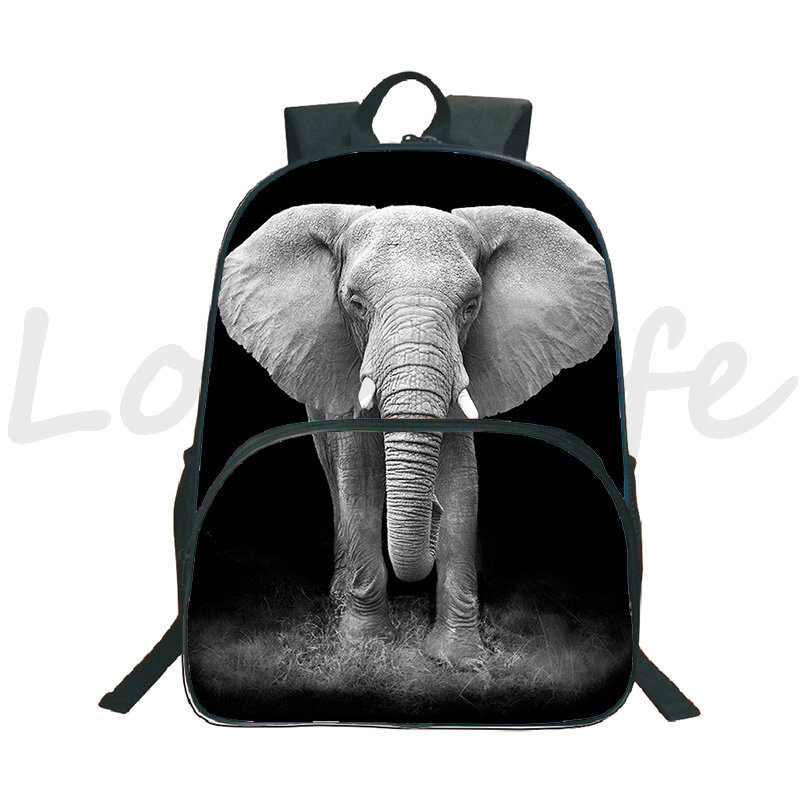 Рюкзак с животными, Лев, слон, олень, Зебра, лошадь, для подростков, школьный ранец для девочек и студентов, школьные сумки на плечо для мальчиков