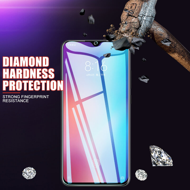 2Pcs tempered glass for xiaomi mi 9 se 9T cc9 10 lite note 10 pro cc9e phone screen protector protective film glass smartphone