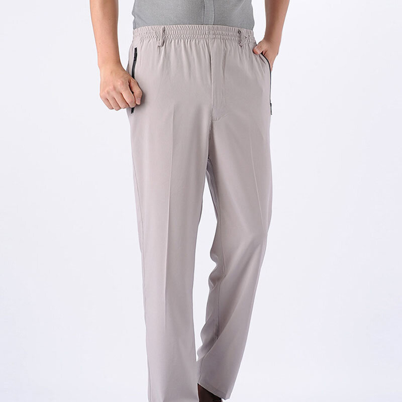 Pantalones sueltos de estilo fino para hombre, pantalón de primavera y verano, 8XL, cintura 138cm 5XL 6XL 7XL
