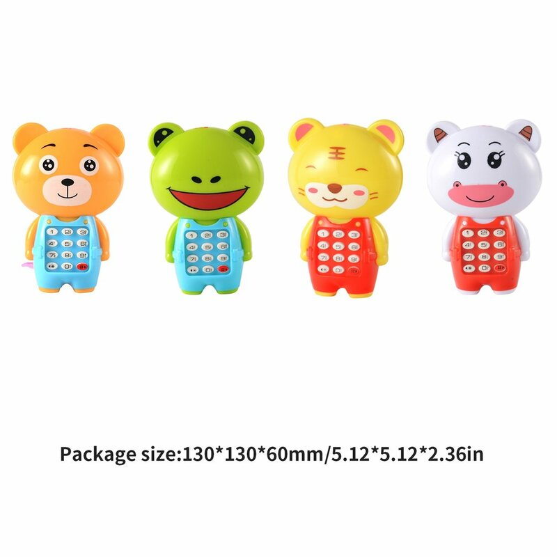 Electronic Toy Phone Musical Mini Cute Children Phone Toy Early Education Cartoon Mobile Phone Telephone Cellphone Baby Toys