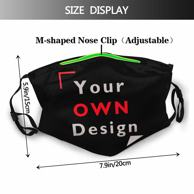Personalizzazione Dropshipping personalizzabile su misura più recente maschera il tuo Design colore Mascarilla inverno universale con filtri