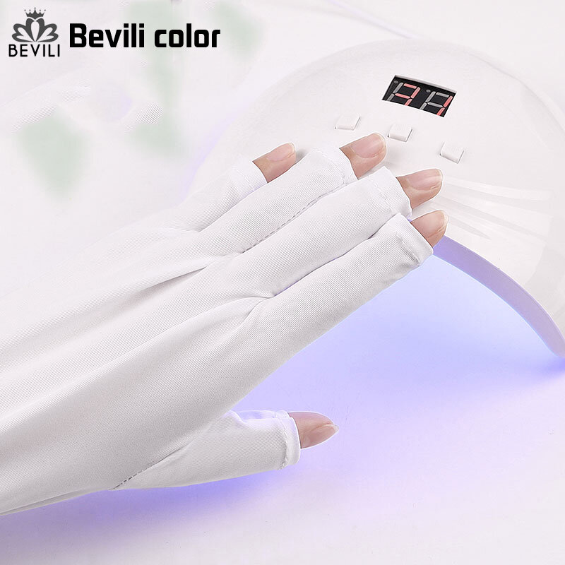 เล็บถุงมือป้องกันรังสี UV ถุงมือป้องกันรังสี UV ป้องกันถุงมือป้องกันสำหรับเล็บเจล UV LED โคมไฟเค...