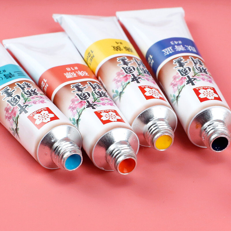 Sakura 1 Pcs Chinesische Malerei Pigmente Gute Haftung Wasser Widerstand Durable Reiche Farben Gute Durchlässigkeit Schule Schreibwaren