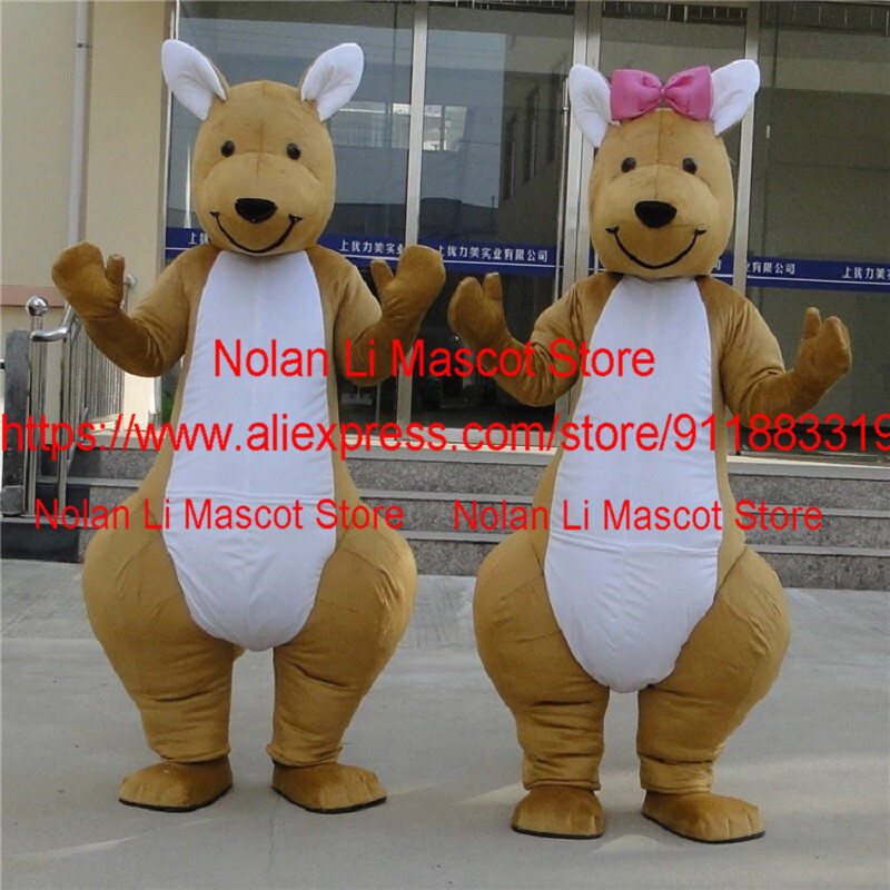 High Quality Kangaroo Mascot Costume Fancy Dress Party Cosplay Cartoon Character Birthday Fun Clothes ChristmasGift 1187