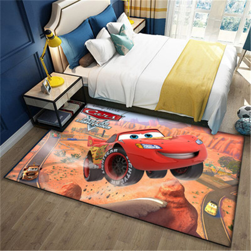 Disney 80x160cm Mcqueen Baby Play Mat Family Living Room Carpets and Floor Mats Door Mats Bedroom Carpets Soft Blankets