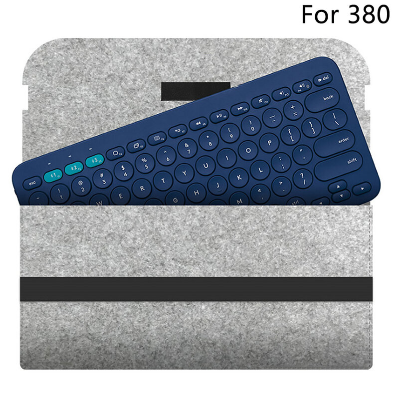 Keyboard Tas Vilt Anti Shock Draagtas Flexibele Opslag Compact Beschermende Draagbare Reizen Accessoires Voor Logitech K380
