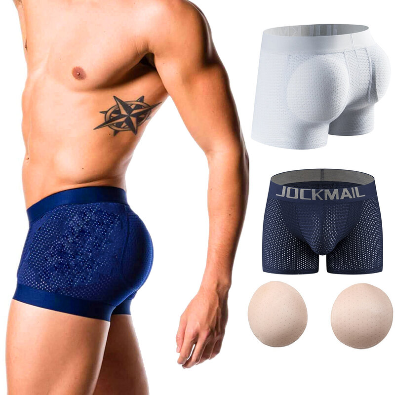 Boxer rehausseur de fesses pour hommes, sous-vêtements respirants, en maille, Sexy, Lingerie Gay, Cosplay