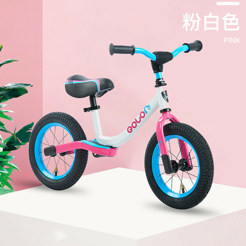 子供用ペダルなしのバランスバイク,調節可能なスクーター,ショックアブソーバー,子供のおもちゃ,滑り台,幼児用自転車