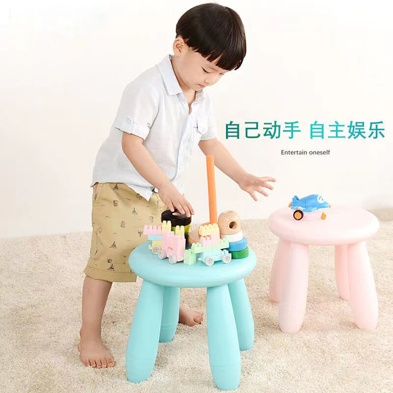 New Children's Baby Chair Children's Stool Foot Pedal Can Bear 200 Kg Indoor Shoe Changing Stool Anti Slip Children's Chair