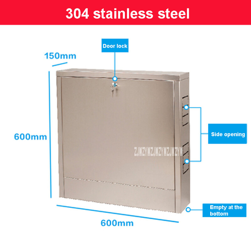 Caja de carcasa de acero inoxidable 304 de alta calidad, armario decorativo desmontable para separador de agua de 4 vías a 7 Vías + Válvula Total